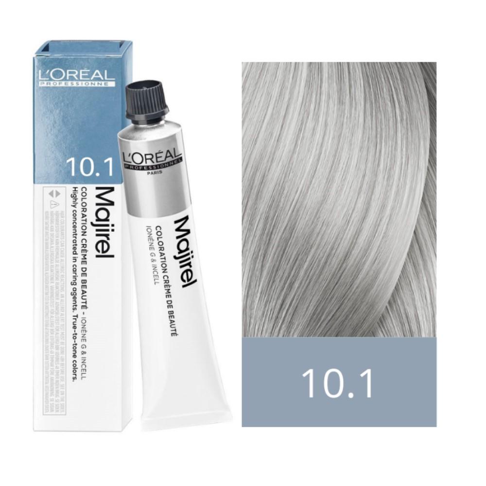 Tinte Loreal Majirel 10.1 Cool Inforced. Rubio Platino Ceniza 50 mL