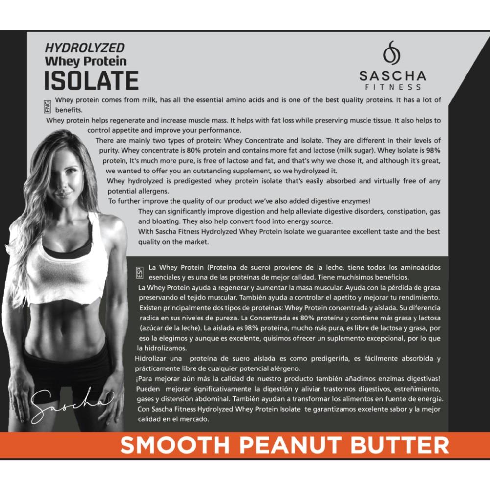Whey Protein-hidrolizada-isolate-by-sascha-fitness-sabor-peanut-butter-907g - Madison Center