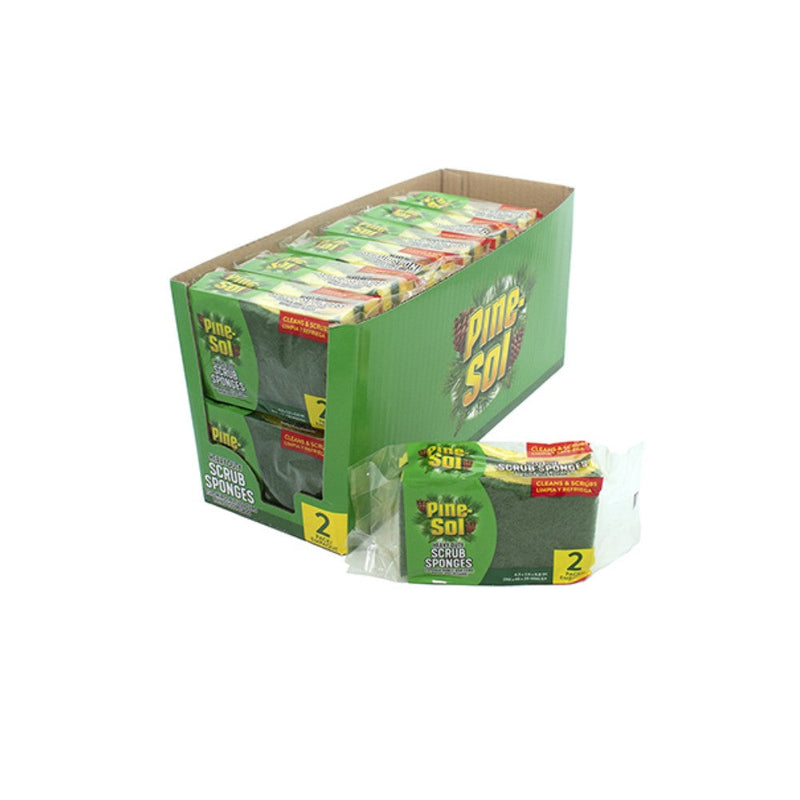 Esponjas Pine-Sol 2 Und Scrub Amarillo Verde