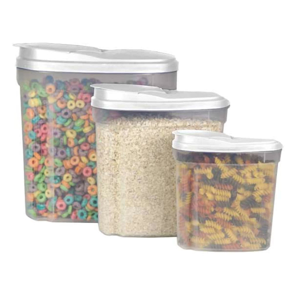 Set de 3 Envases Con Tapa Para Alimentos