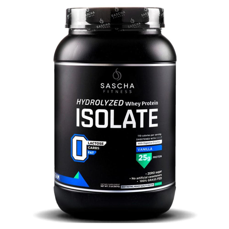 Whey Protein Hidrolizada Isolate by Sascha Fitness sabor Vainilla 907g - Madison Center