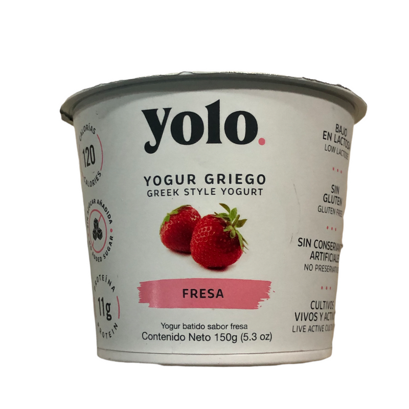 Yogurt Griego Yolo Fresa 150 gr