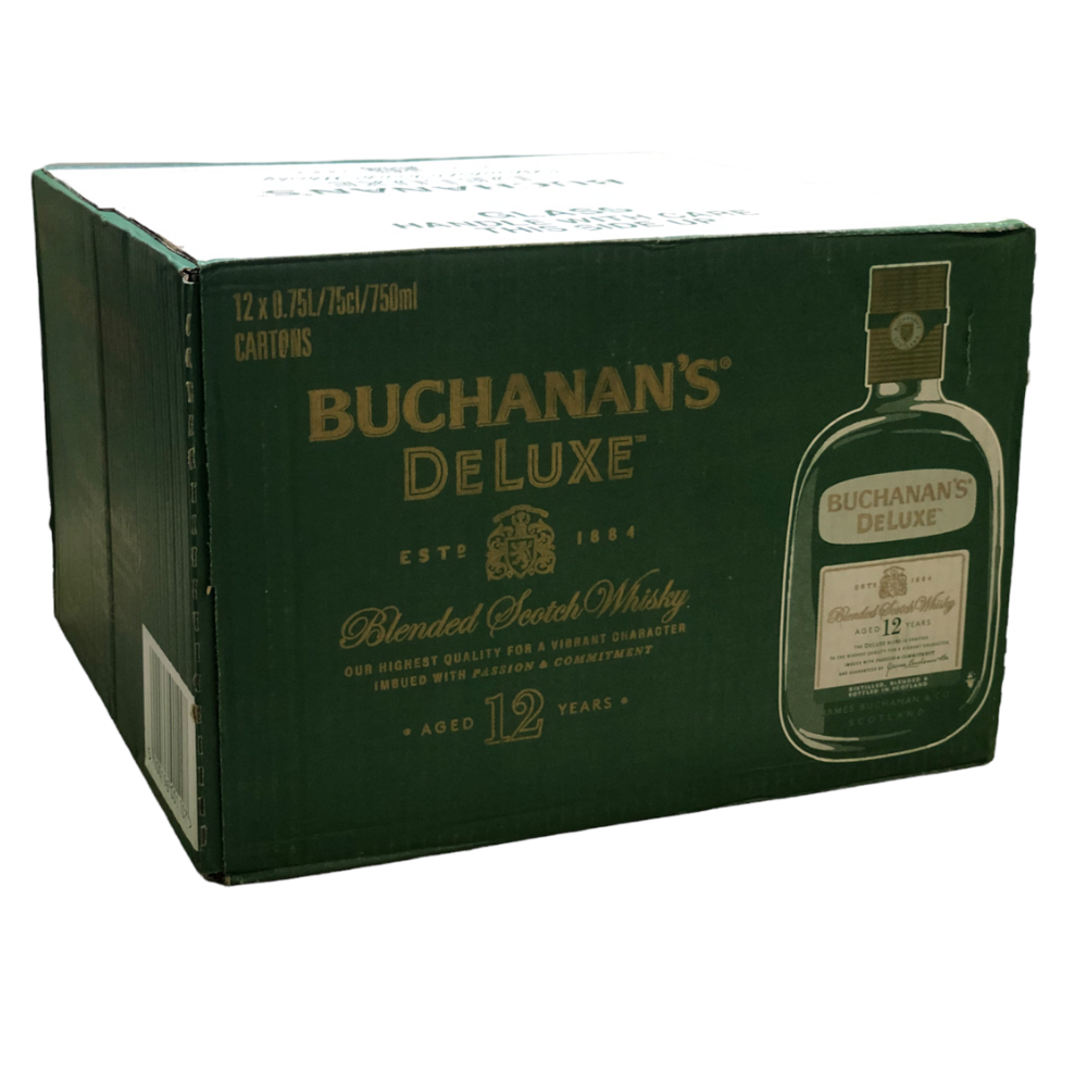 Whisky Buchanan's DeLuxe 12 Años Caja de 12 Botellas de 750 ml