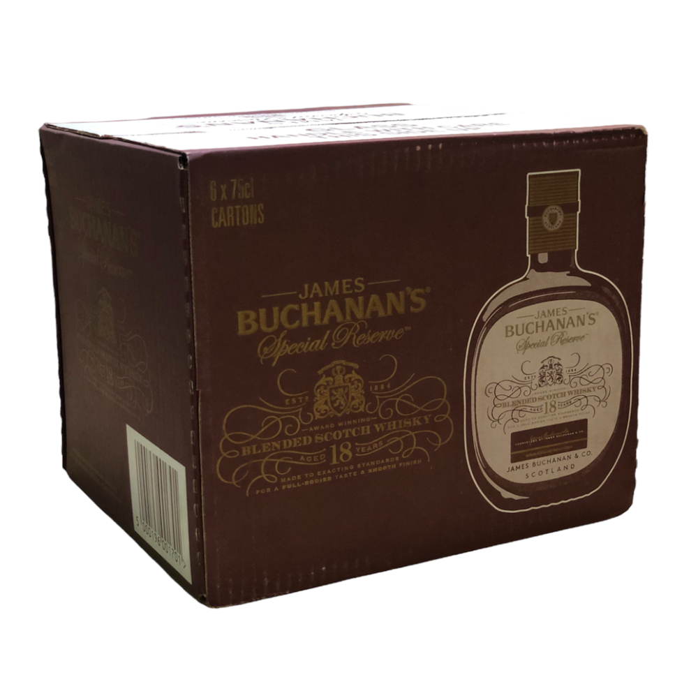 Whisky Buchanan's Special Reserve 18 Años Caja de 6 Botellas de 750 ml