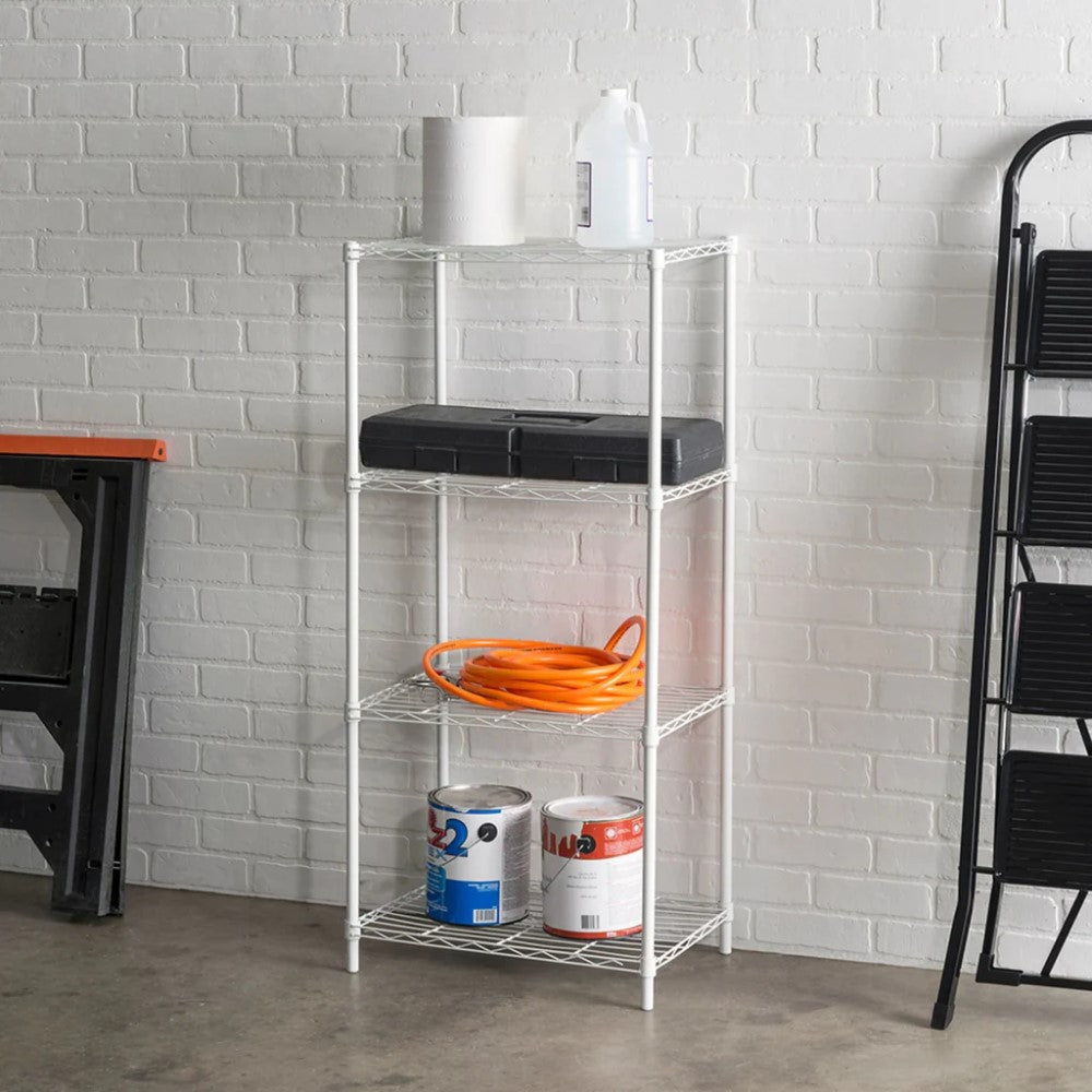 Estante De 4 Niveles Blanco 35 x 53.3 x 118cm Home Basics