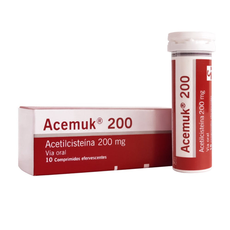 Acemuk Siegfried Acetilcisteina 200mg 10Comprimidos Efervescentes