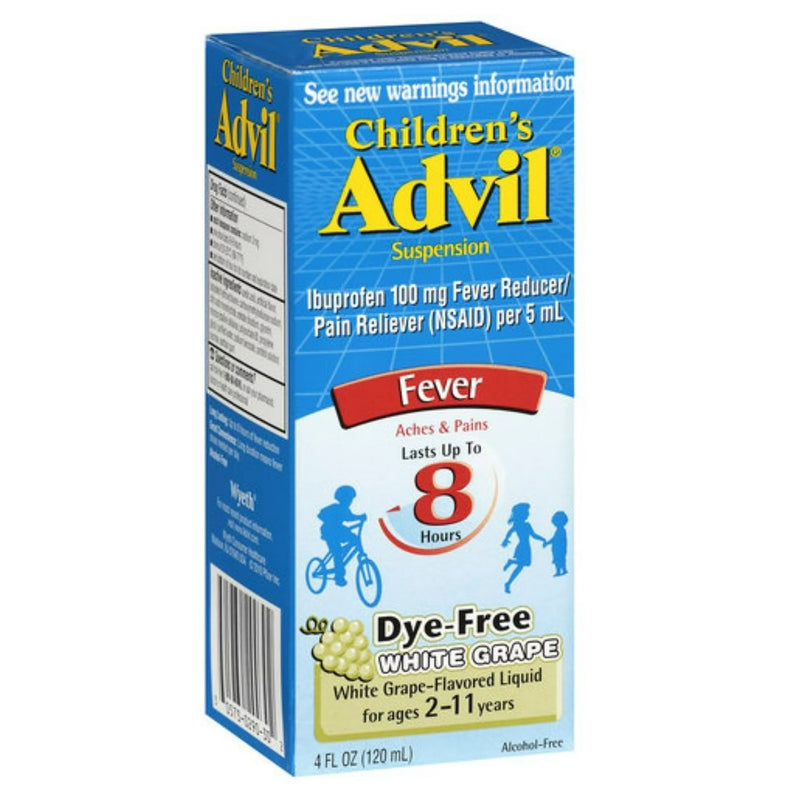 Advil Children Ibuprofen Oral Suspension 100mg Per 5ml 2-11Year 120ml