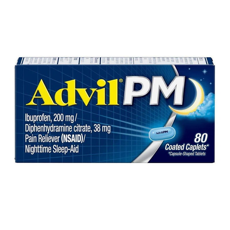 Advil PM 200 mg 80 Caplets Ibuprofeno