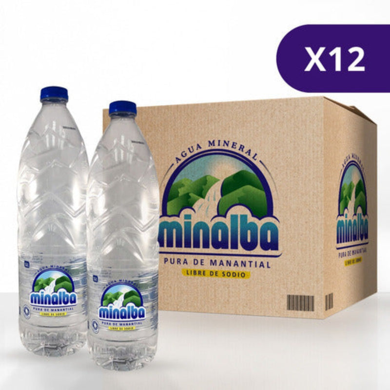 Agua Minalba 1.5 Litros Caja de 12 Unidades
