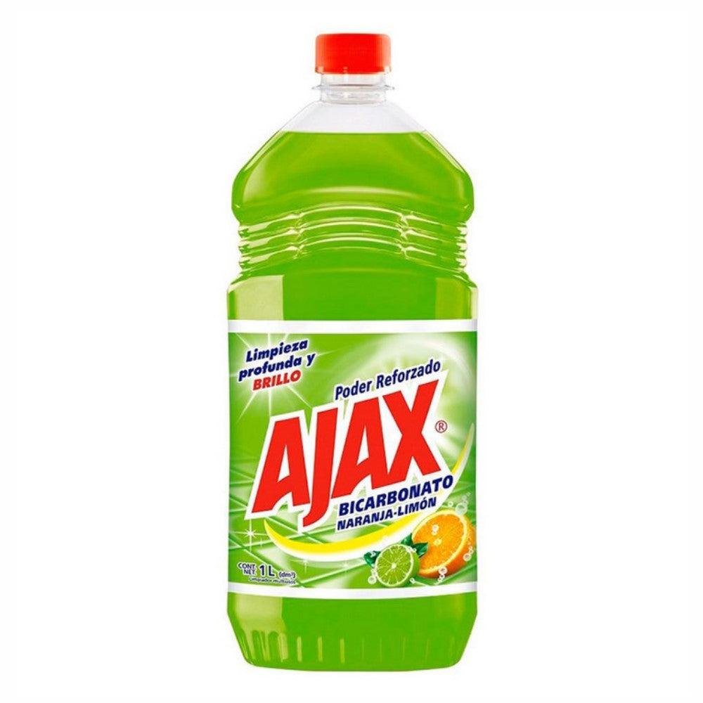 Ajax Desinfectante Bicarbonato Naranja Limon 1L