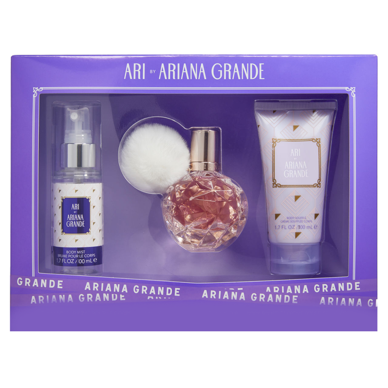 Ariana Grande Ari Set Eau De Parfum 100ml + Body Mist 118ml, Body Souffle 118ml +100ml Para Damas 3und