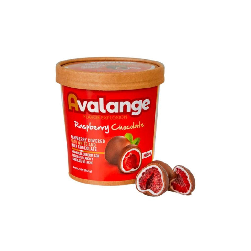 Rasberries Avalange Cubierta Con Chocolate Blanco y Chocolate De Leche 142g