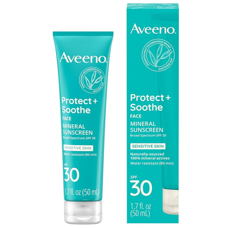 Aveeno Mineral Sunscreen Sensitive Skin 30SPF 50ml