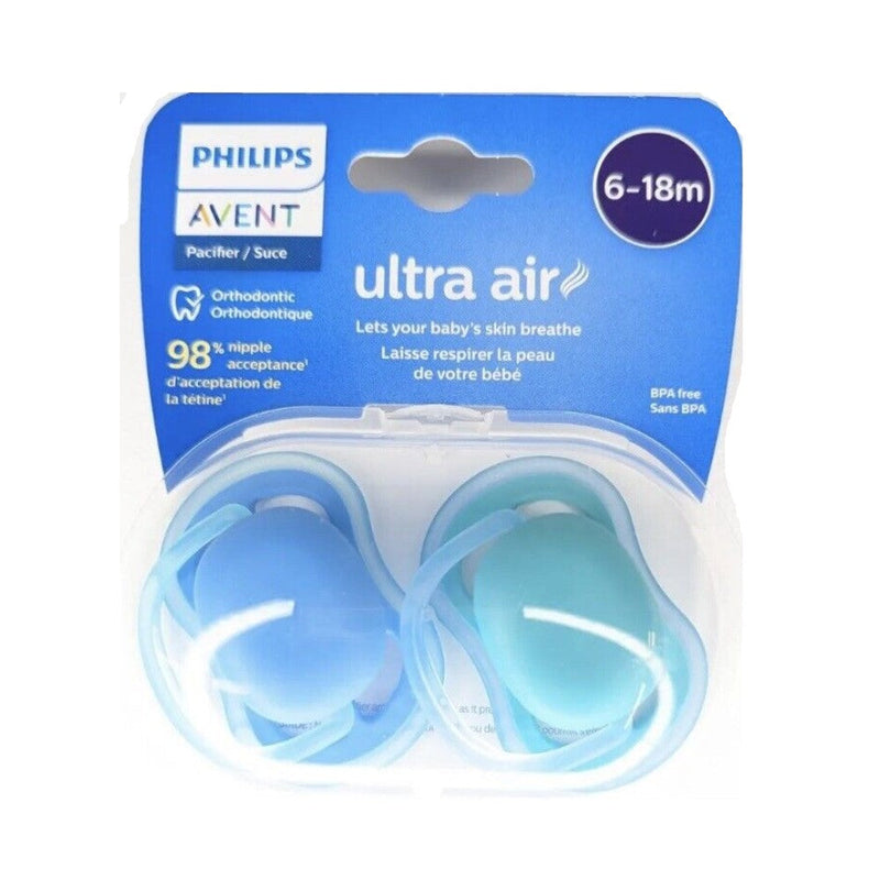 Philips Avent Chupones Ultra Air Azul y Verde 2und 6-18m