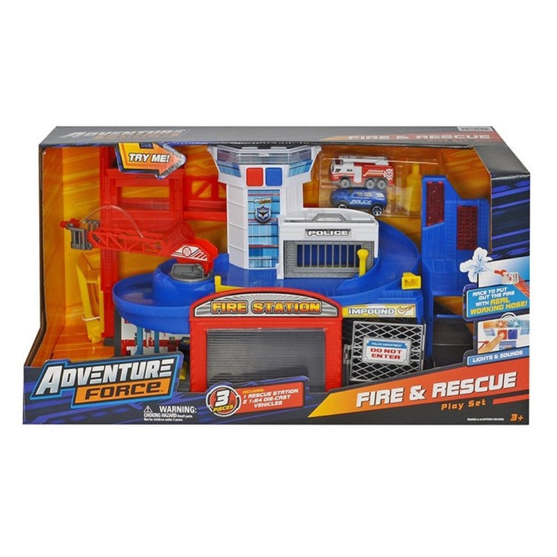 Adventure Force Fire Rescue Extra Grande Electrico Play Set 3+