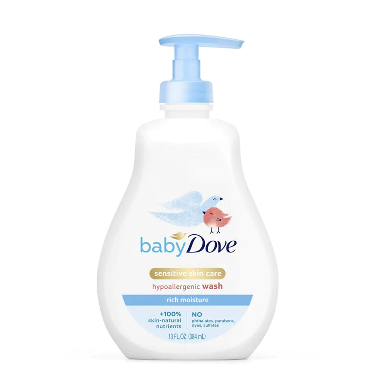Dove Baby Wash Hypoallergenic Rich Moisture 384ml