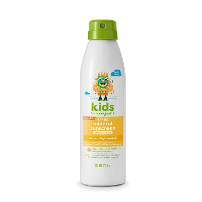 Babyganics Kids Protector SolarSunscreen Mineral SPF50 Totally Tropical 170g