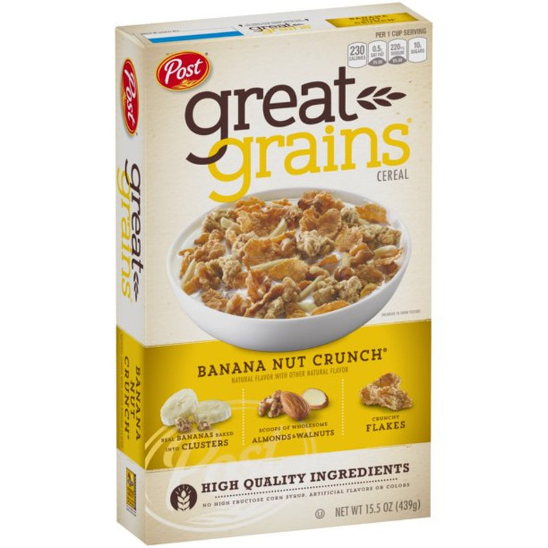 Cereal Post Great Grains Banana Nut Crunch 439gr