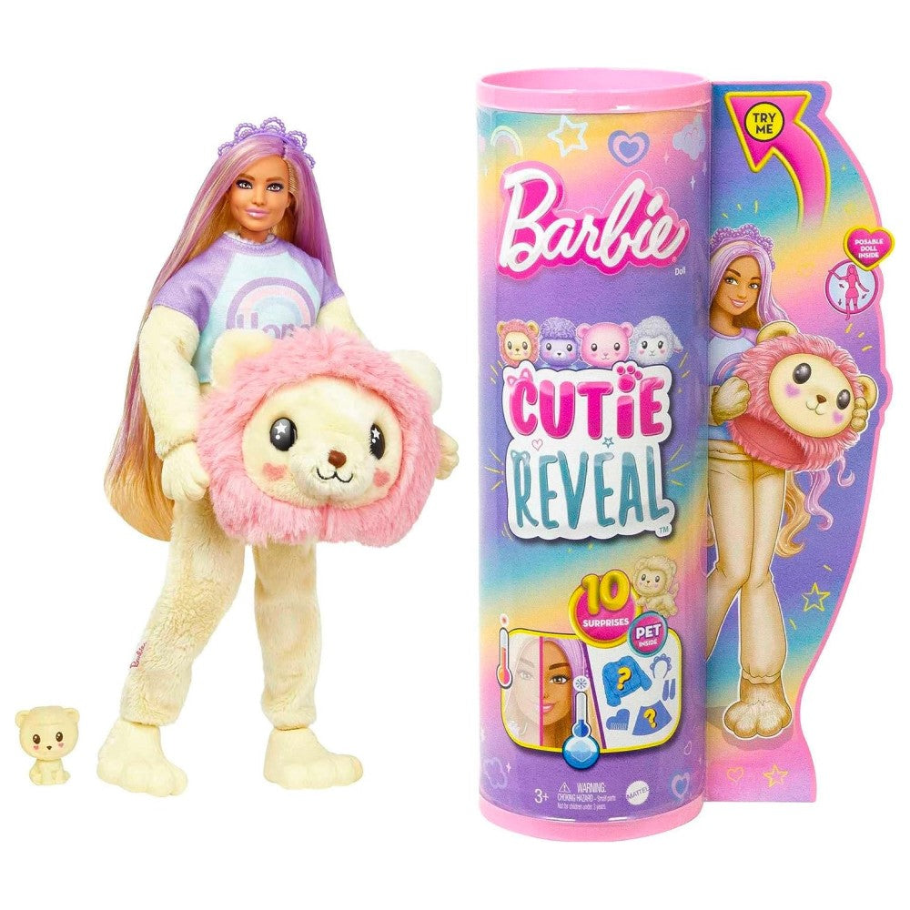 Barbie Cutie Reveal 10 Surprises Pet Inside  +3