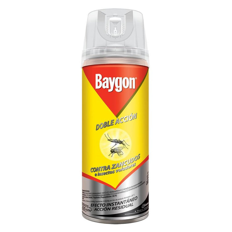 Baygon Doble Accion Contra Zancudos e Insectos Voladores 360ml