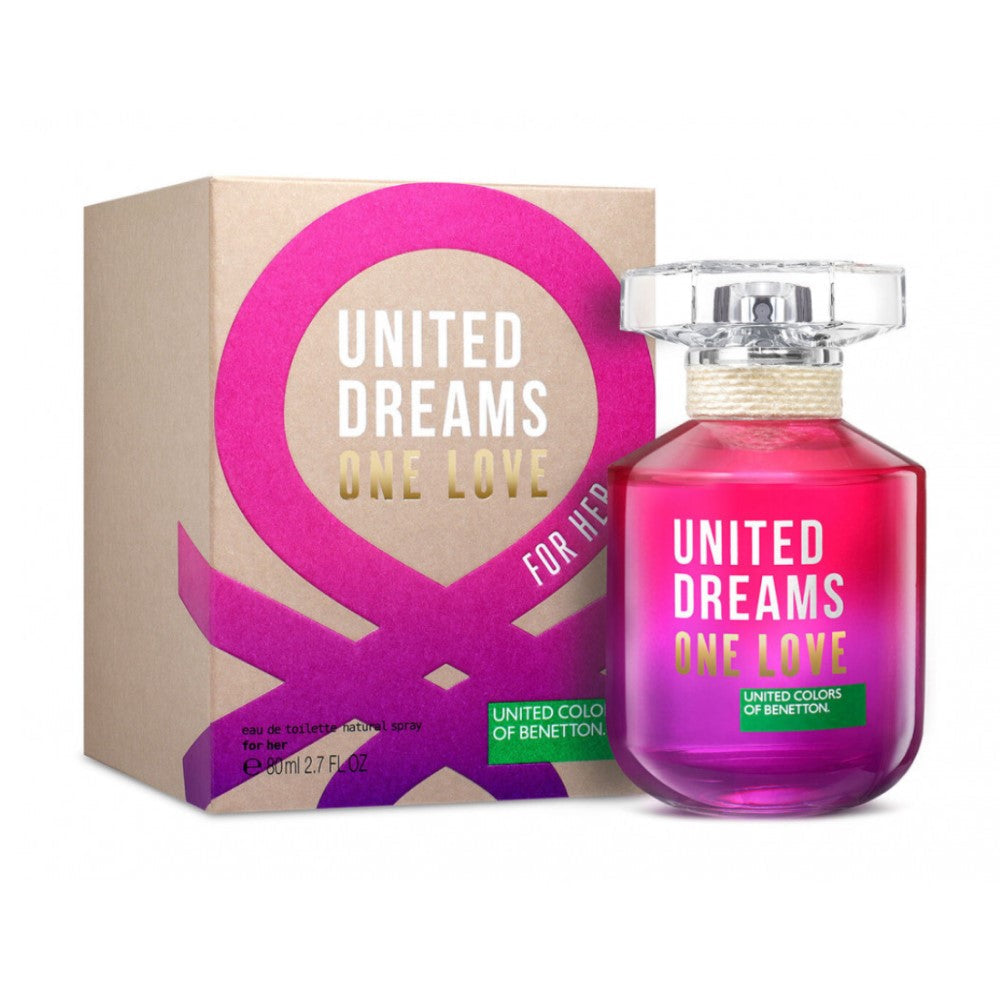 Benetton United Dreams One Love Eau Toilette For Woman 80ml