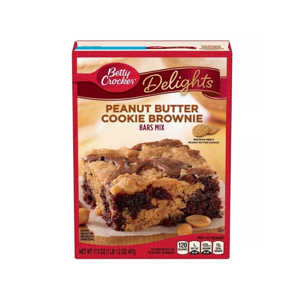 Mezcla Barras Betty Crocker Peanut Butter Cookie Brownie 487 gr