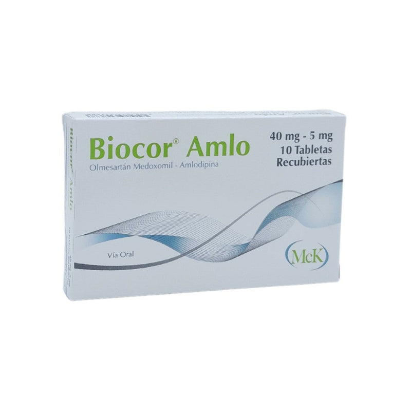Biocor Amlo MCK 40mg-5mg 10Tabletas Recubiertas