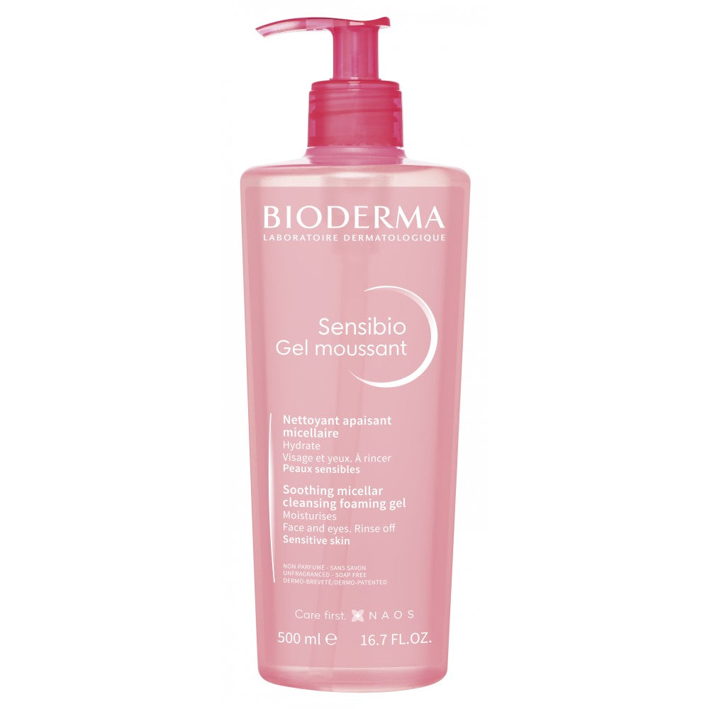 Bioderma Sensibio Gel Moussant Soothing Micellar Cleansing Foaming Gel 500ml