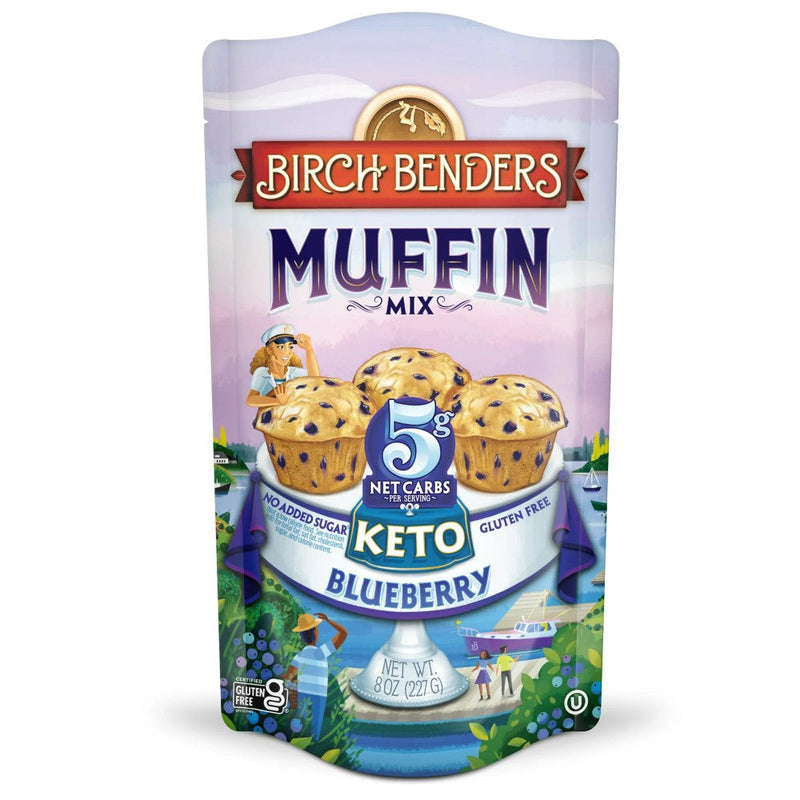 Mezcla Birch Benders Muffin Mix Keto Blueberry 227g