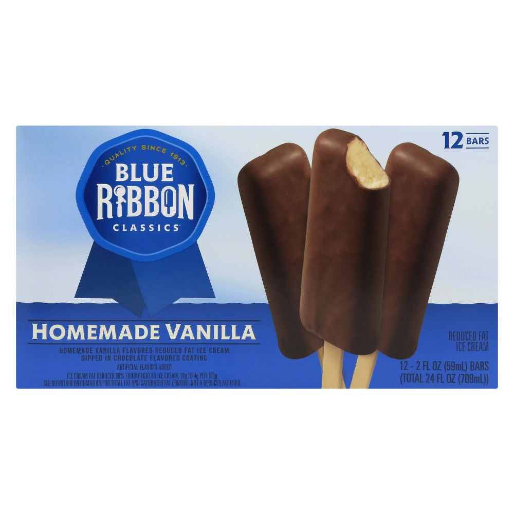 Helados Blue Ribbon 12 Und Homemade Vanilla