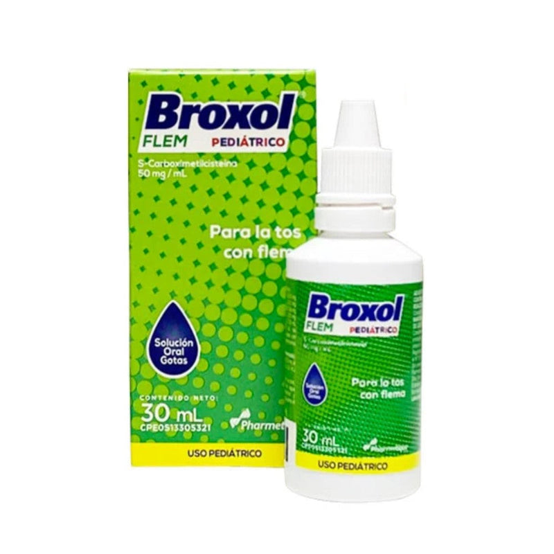 Broxol Flem Pharmatique S-Carboximetilcicteina 50mg/ml Uso-pediátrico 30ml