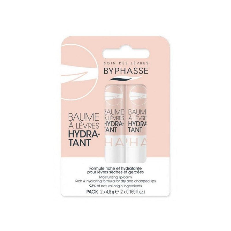 Byphasse Balsamo Labial  Baume a Levres Hydratant 2 pack 4.8g