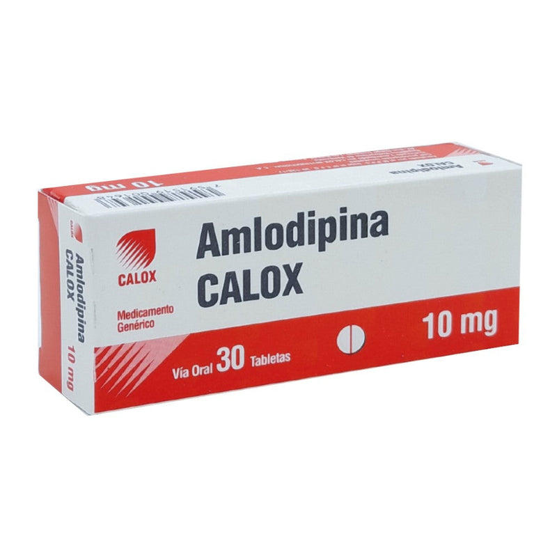 Amlodipina Calox 10mg 30 Tabletas