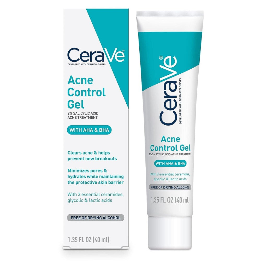 CeraVe Acne Control Gel With AHA & BHA Free Of Drying Alcohol 40ml