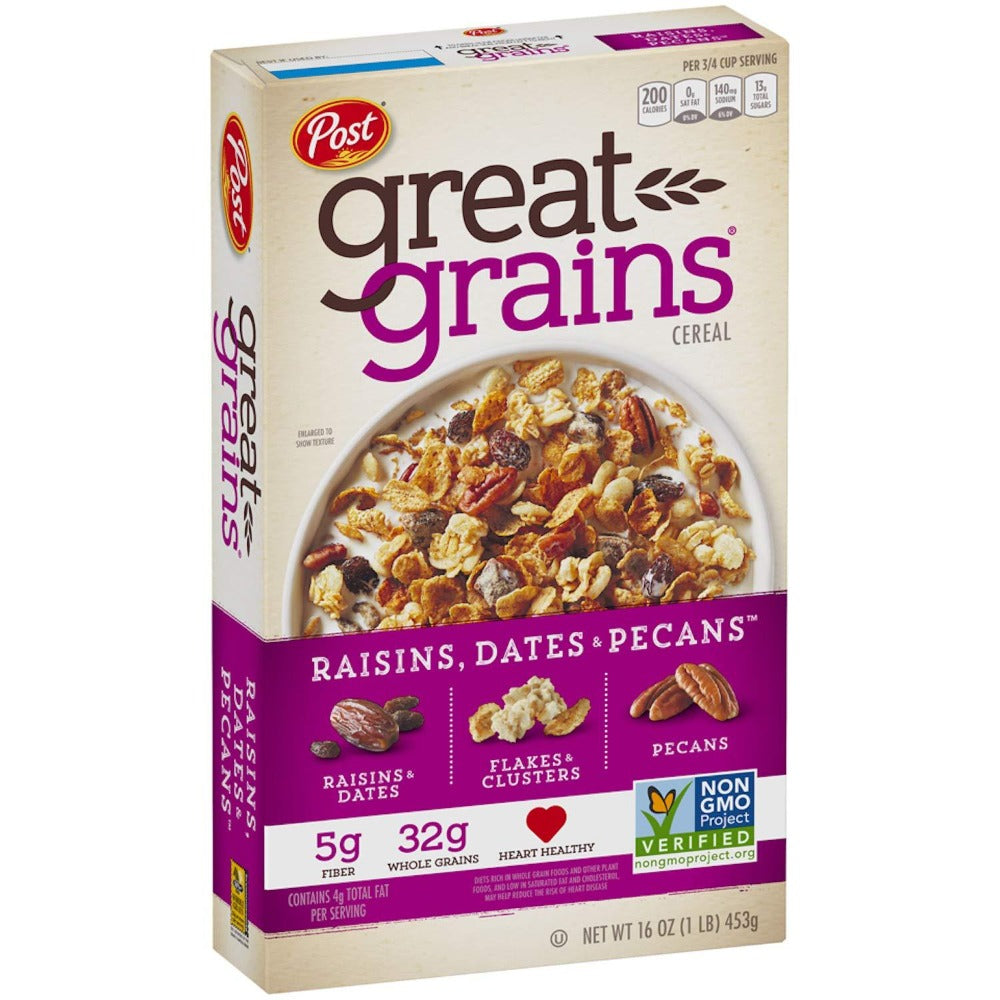 Cereal Post Great Grains Raisins Date & Pecans 453gr