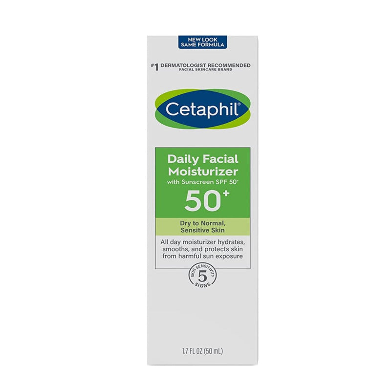 Cetaphil Daily Facial Moisturizer With Sunscreen Broad Spectrum SPF50 50ml