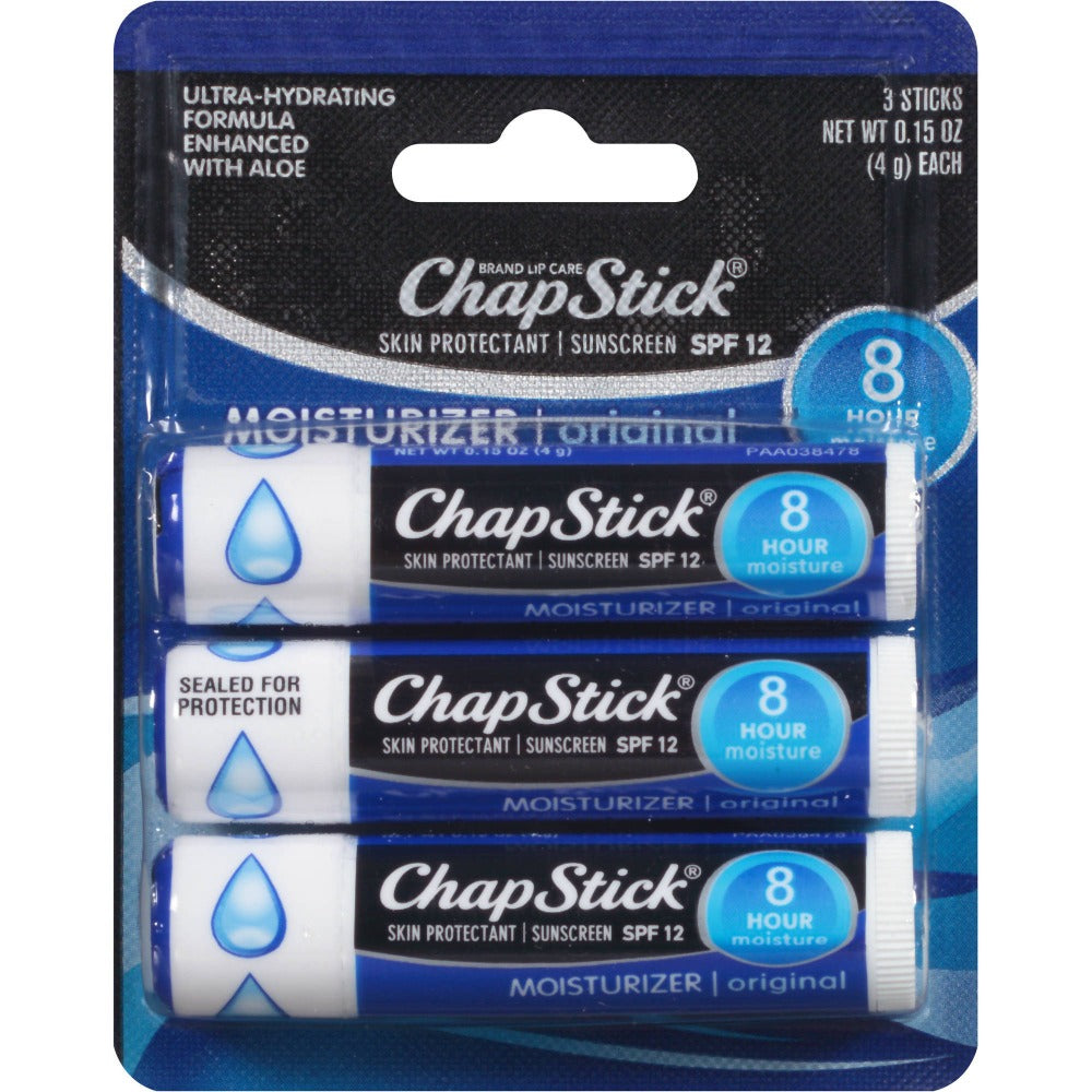 ChapStick Moisturizer Original Labial 3 sticks