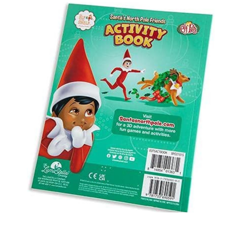 The Elf On The Shelf Activity Book Over 100 Stickers 3+