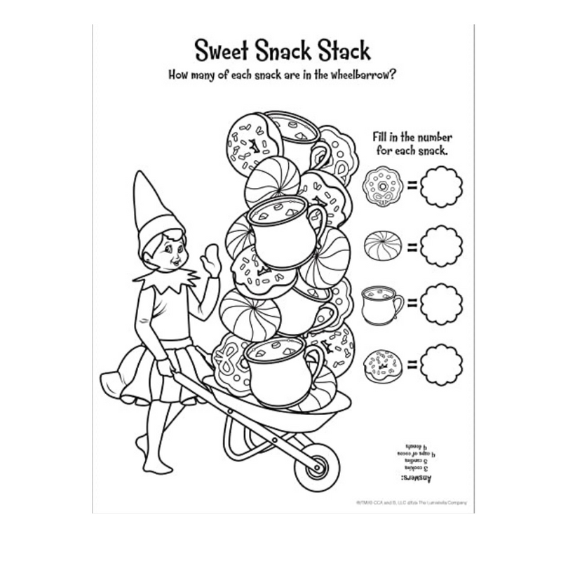 The Elf On The Shelf Activity Book Over 100 Stickers 3+