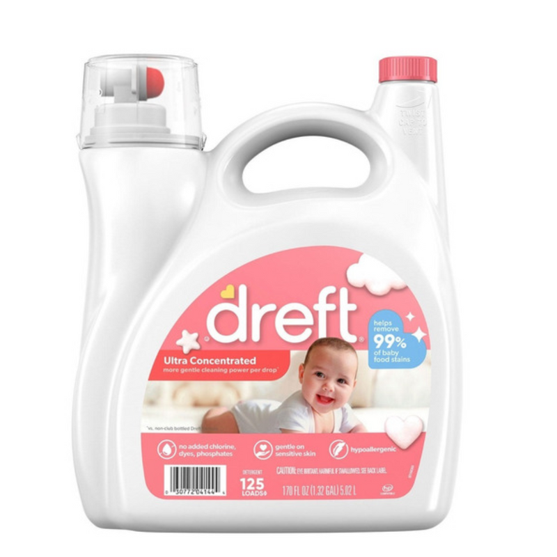 Dreft Detergente liquido 125 Cargas Concentrado 5.02 Lt