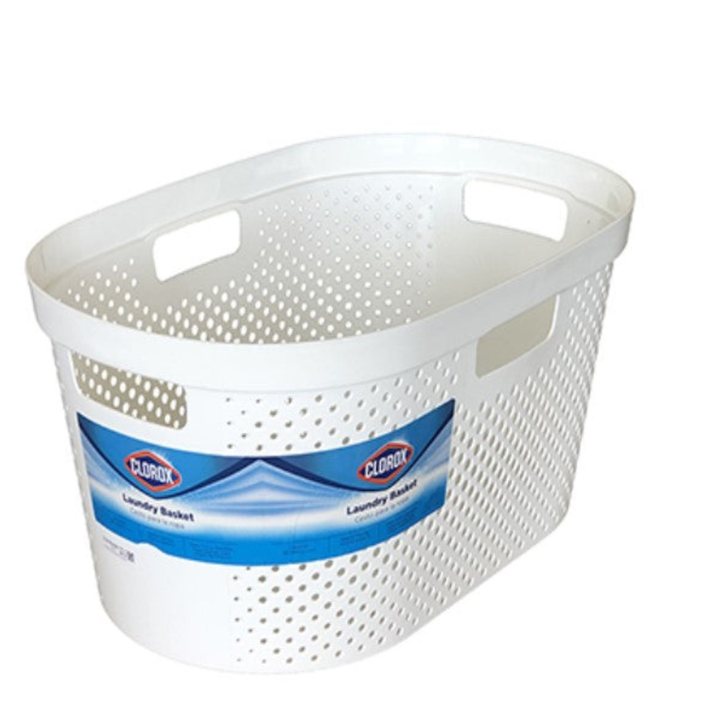 Cesta Clorox Para Lavanderia Grande 38 Litros Color Blanco