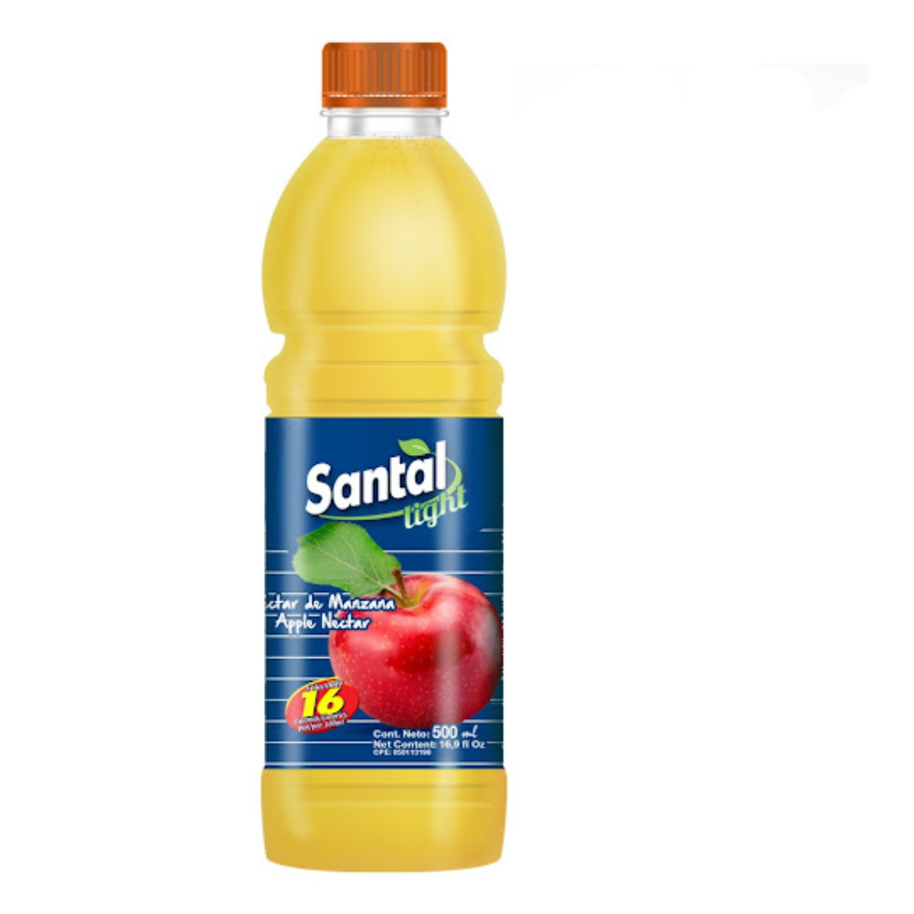Santal Light Nectar de Manzana Pack de 3 Und de 500ml