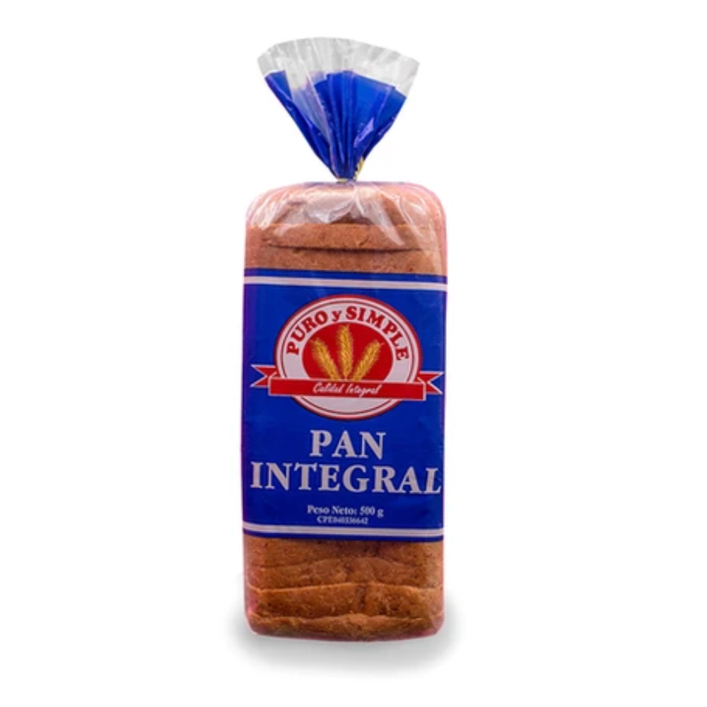 Pan Integral Puro y Simple 500gr