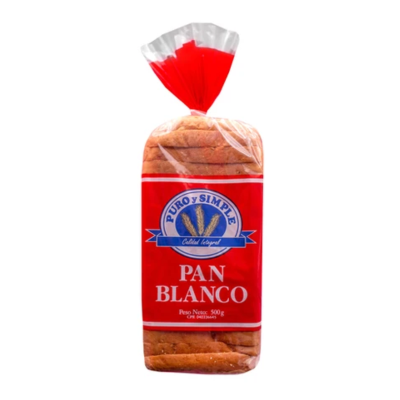 Pan Blanco Puro y Simple 500g