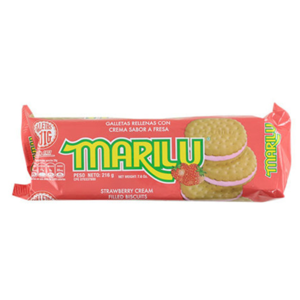 Galletas Marilu Puig de Fresa 6 Paquetes Individuales 216g