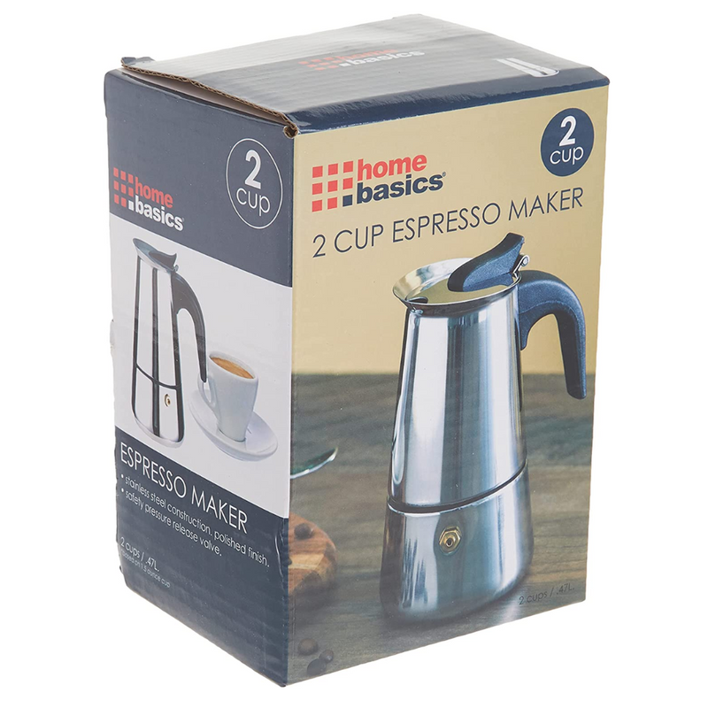 Cafetera Home Basics Espresso Maker 2 Tazas