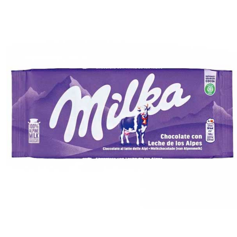 Chocolate De Leche de Los Alpes Milka 100gr