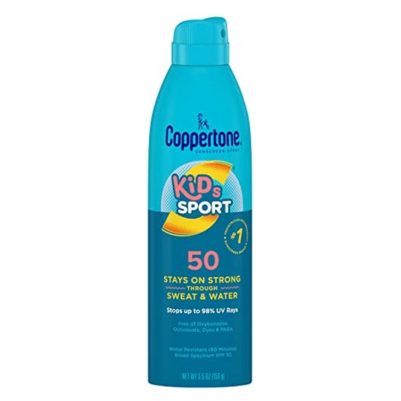 Coppertone Kids Sport 50 SPF Sunscreen Spray Broad Spectrum 156g