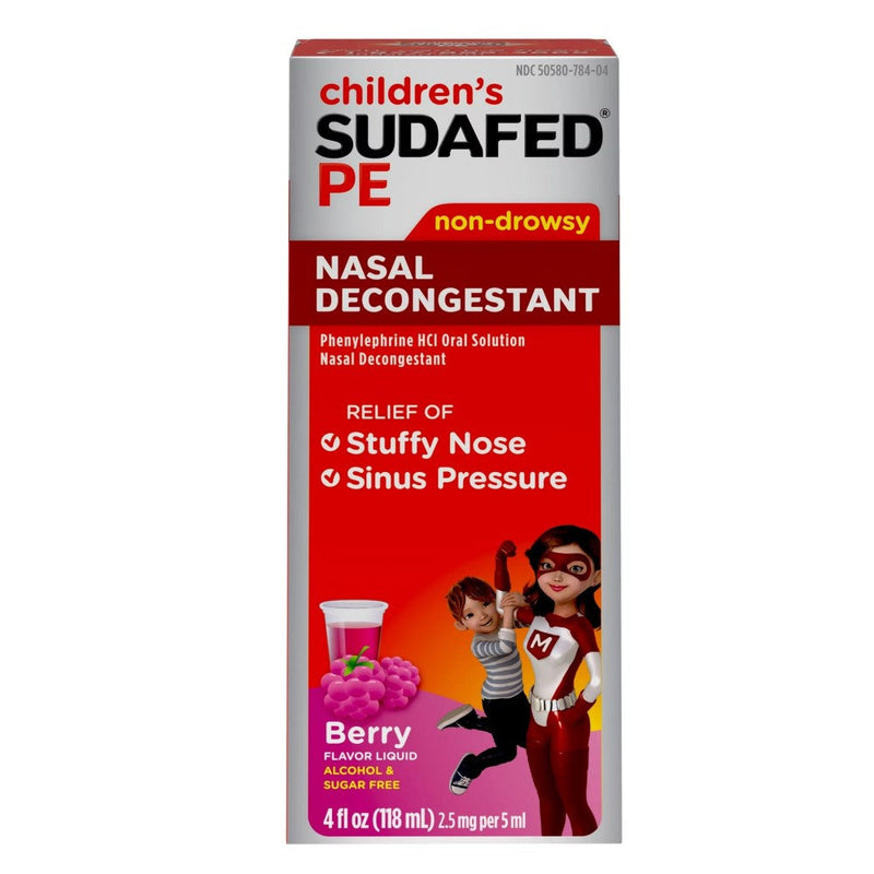 Sudafet Pediatrico Descongestionante Nasal Berry Flavor 118ml