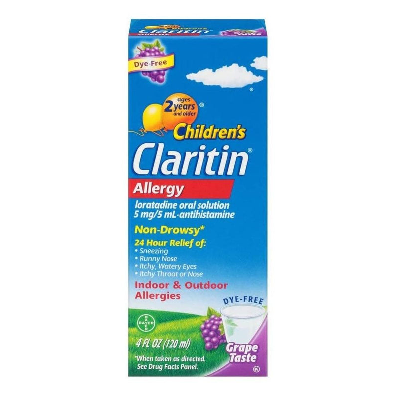 Claritin Allergy Pediatrico Solucion Oral Grape 5mg/5ml - Madison Center